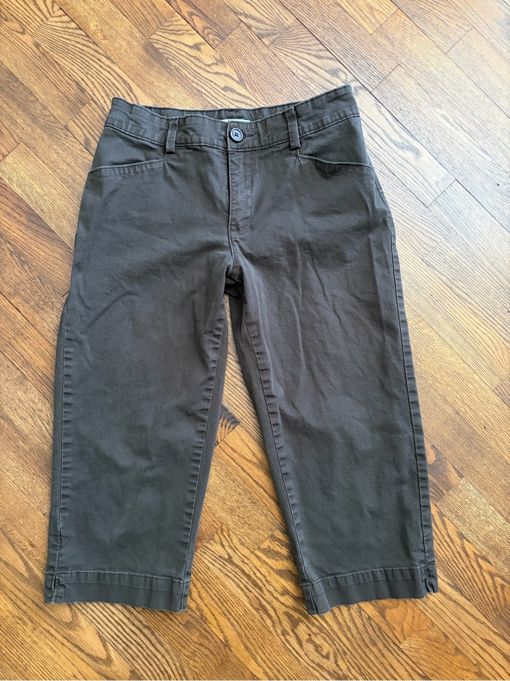 Lee Women’s Medium Just Below The Waist Brown Capri Pants